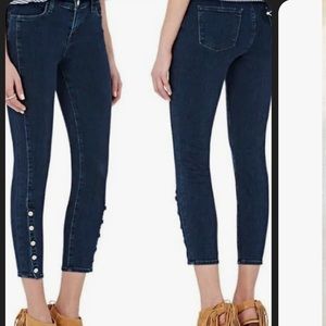 J Brand‎ Allegiance Skinny Cropped Jean, Dark Wash Suvi, Mid Rise, Size 26